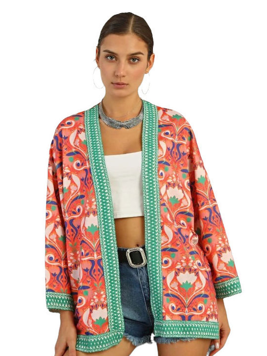 Cardigan Short Lahore Coral Jacket