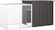 vidaXL Poultry Coop of Galvanized Steel L2 x W1 x H0.91m