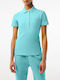 Lacoste Women's Polo Blouse Short Sleeve Turquoise