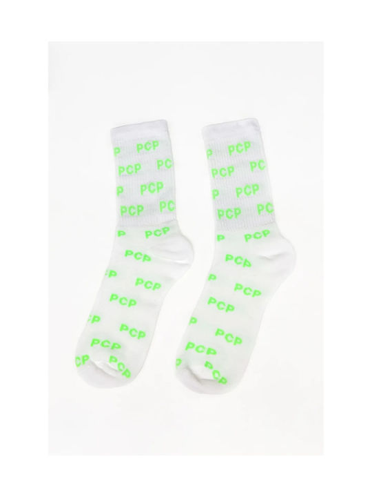PCP Pattern Fluo Γυναικείες Κάλτσες Lime