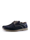 326 Leder Herren Freizeitschuhe Blau