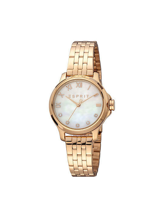 Esprit Watch with Pink Gold Metal Bracelet