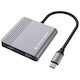 Conceptronic USB-C Докинг станция с HDMI 4K PD и свързване 2 монитора Сив (DONN13G)