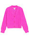 Kinder-Strickjacke Fuchsie