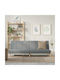 Three-Seater Couch Bed Grey