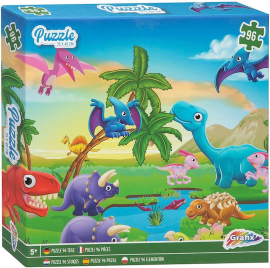 Kids Puzzle Dinosaurs for 5+ Years 96pcs Grafix