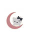 Atman Led Plastic Kids Wall Light Pink Kitty