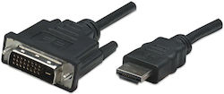 Manhattan DVI-D male - HDMI male 322782