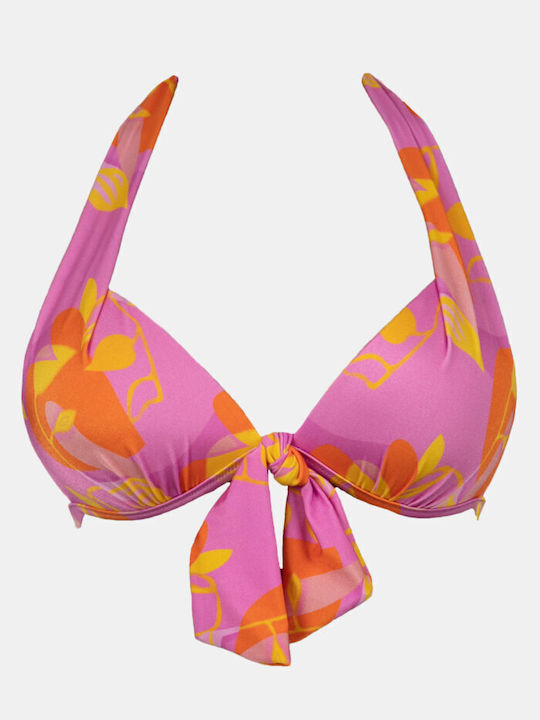 Rock Club BP-1317 Bikini Sutien cu umplutură Floral Roz BP1317