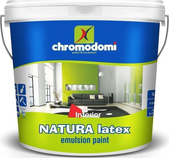 CHromodomi Natura Latex Plastic Paint for Interior Use White 9lt