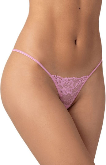 Milena by Paris Γυναικείο Sexy String G-String Rose Pink