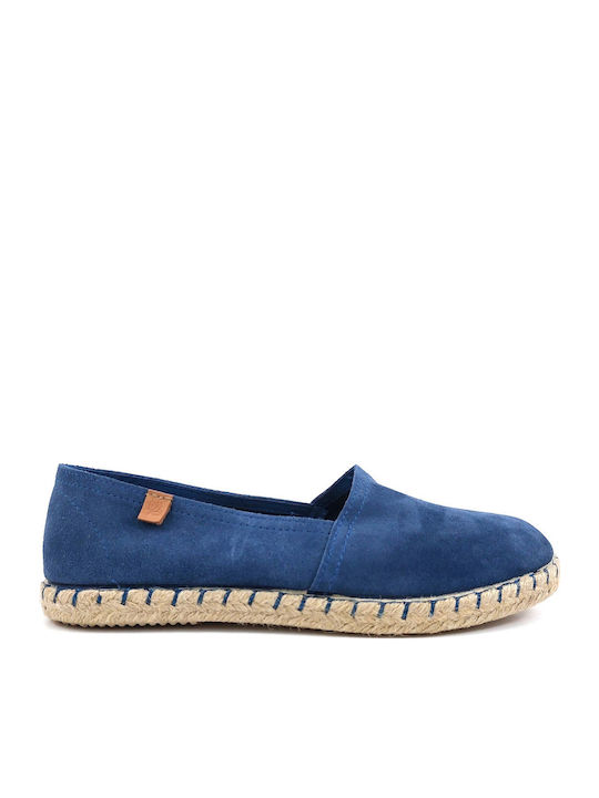Ace Women's Leather Espadrilles Blue