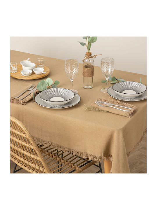 Spitishop A-S Maha Cotton Tablecloth Beige 150x250cm