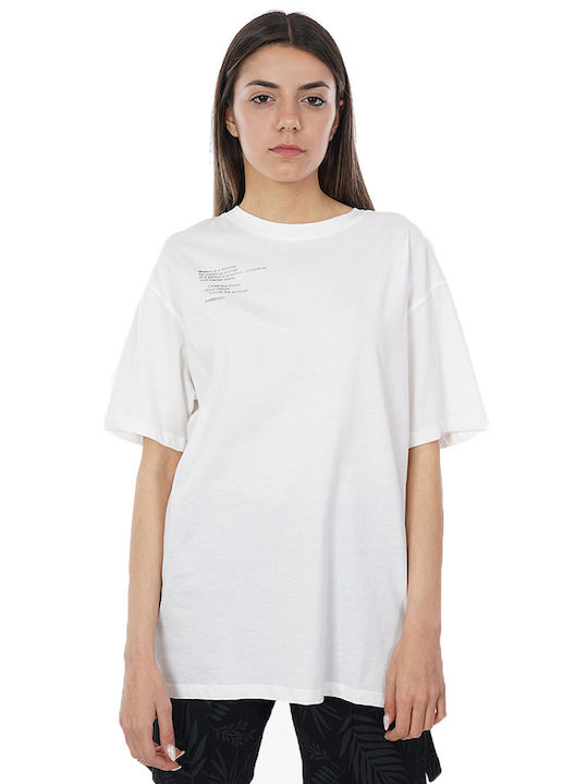 Freddy Damen Sportlich T-shirt Weiß