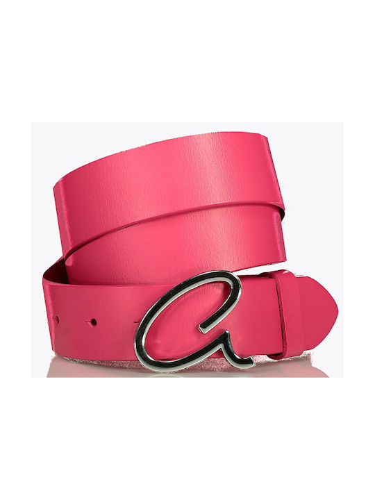 Axel Women's Leather Belt Fuxia