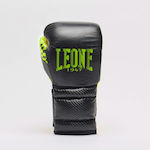 Leone Leone Carbon Black Boxhandschuhe aus Kunstleder Schwarz