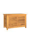 vidaXL Outdoor Storage Box Brown L90xW50xH58cm