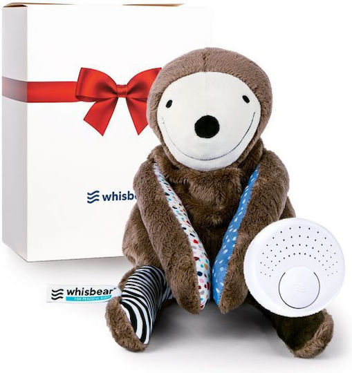 Whisbear Sloth από Ύφασμα με Λευκούς Ήχους για Νεογέννητα