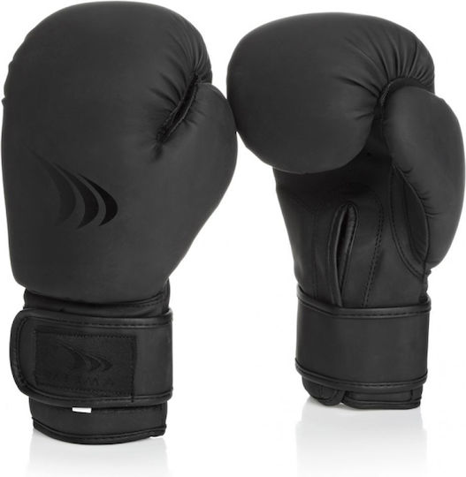 Yakimasport Sport Mars Παιδικά Γάντια Πυγμαχίας από Συνθετικό Δέρμα για Αγώνα Μαύρα