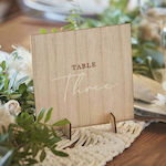 TABLE NUMBERING SET/12 NUMBERS FROM 1 TO 12 ON WOOD