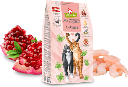 Granata Pet Foods Delicatessen Dry Food Grain-Free for Adult Cats with Pomegranate / Shrimps Shrimps 1.8kg