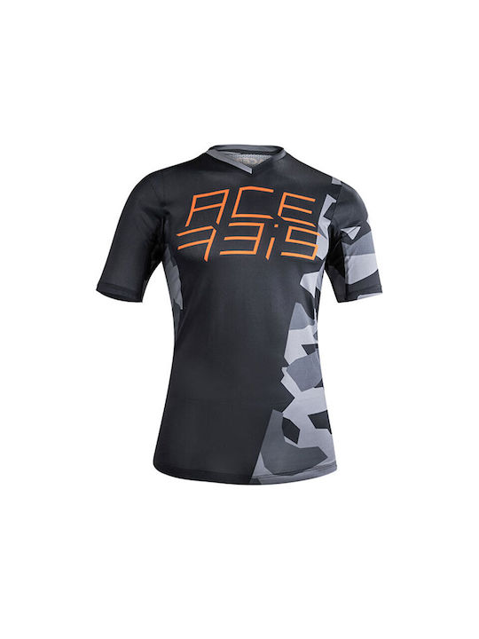 Acerbis Combat Herren Kurze Ärmel Fahrradtrikot Berg Fahrrad Schwarz
