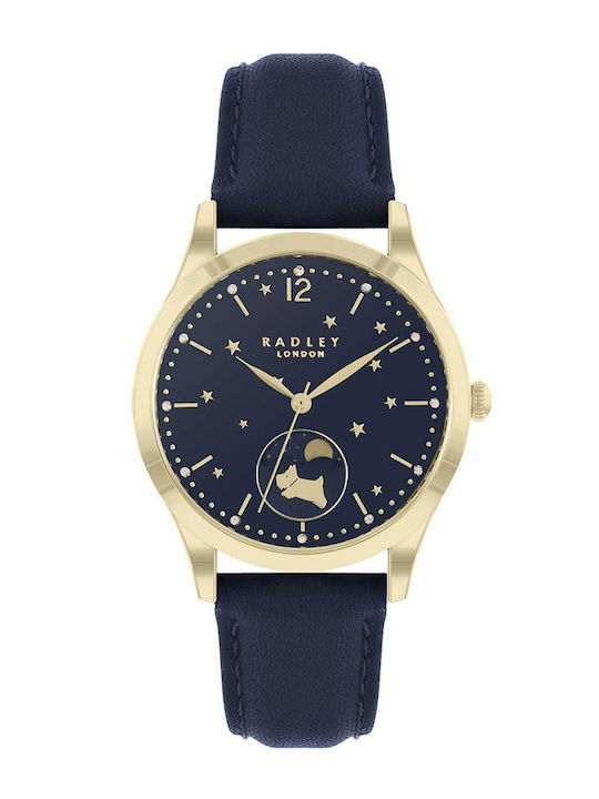 Radley Moon & Dog Women's Watch with Blue Leather Strap