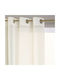Atmosphera Curtain with Ecru Grommets 140x240cm