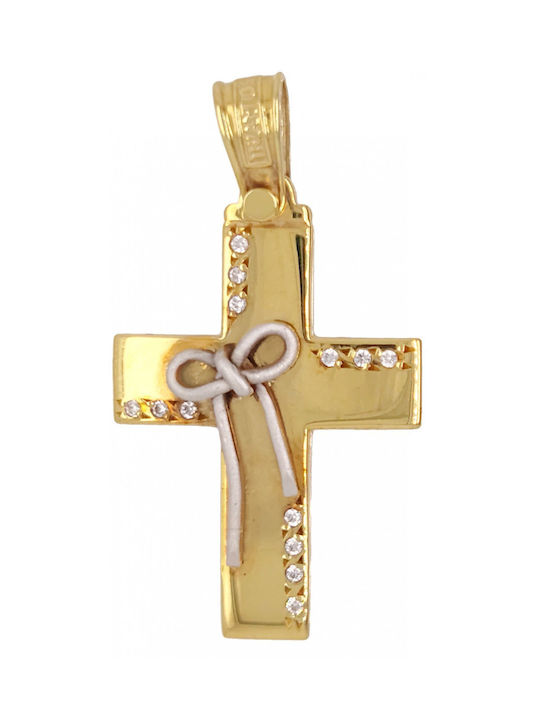 Triantos Gold Kreuz 14K φιογκάκι