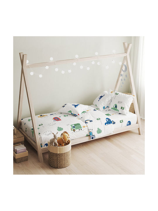 Cokitex Sheet Set Single Cotton Motion 160x240cm 3pcs