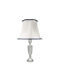 Savvas Design Table Lamp for Socket E14 with White Shade and Base