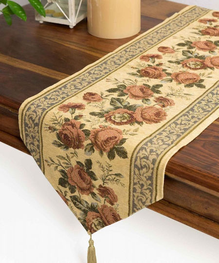 Silk Fashion Tablecloth 1801 Gold 46x33cm