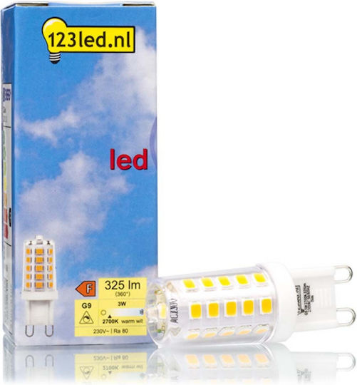 123led Λάμπα LED 3.2W για Ντουί G9 Θερμό Λευκό 325lm Dimmable