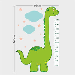 Caravelshop Αυτοκόλλητο Αναστημόμετρο Cute Dinosaur Πράσινο