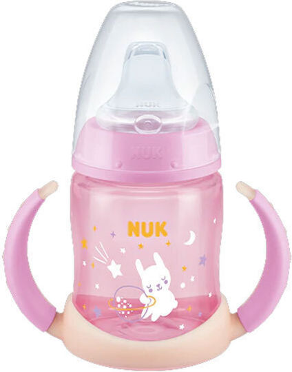 Nuk First Choice Night Educational Sippy Cup Plastic with Handles Pink for 6m+m+ 150ml 10.743.998