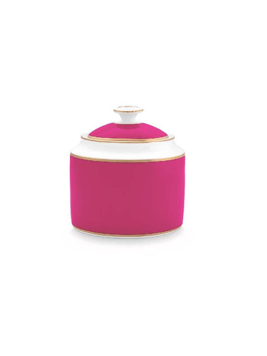 PiP Studio Chique Ζαχαριέρα Σερβιρίσματος από Πορσελάνη σε Ροζ Χρώμα