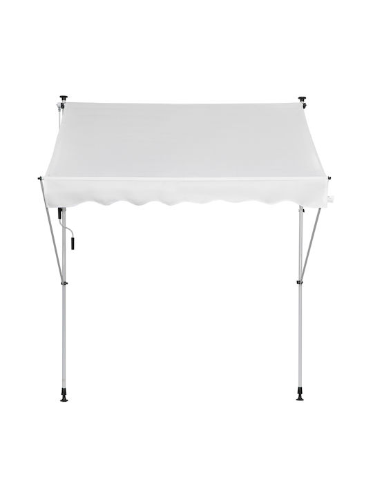 Outsunny Terrace Wall Tent White 2x1.5cm