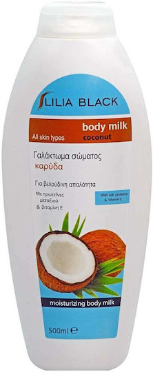 Lilia Black Coconut Loțiune hidratant pentru corp cu Aromă Nucă de cocos 500ml