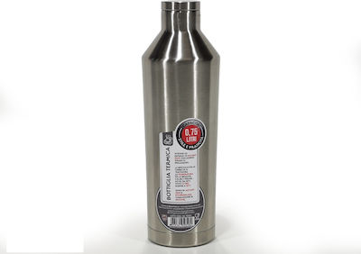 ArteLibre Flasche Thermosflasche Rostfreier Stahl Silber 750ml