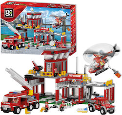 Blocki Tocuri My firebrigade - Fire Station pentru 6+ ani 881buc