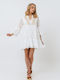 Freestyle Καλοκαιρινό Mini Φόρεμα Λευκό