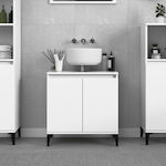 vidaXL Bench without sink L58xW33xH60cm White