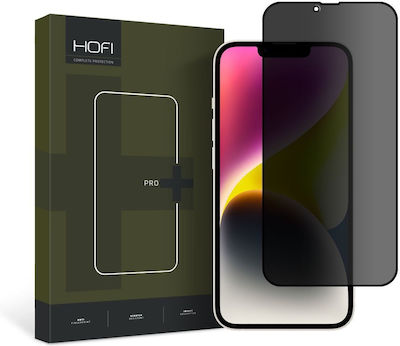 Hofi Pro+ Privacy Full Face Tempered Glass Μαύρο (iPhone 14 / 13 / 13 Pro)