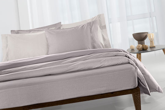 Guy Laroche Sheet Super-Double with Elastic 160x200+32cm. Color Plus Melanze