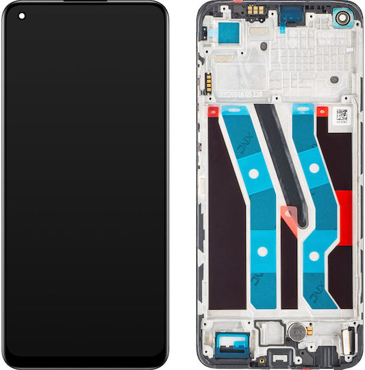 Realme Οθόνη με Μηχανισμό Αφής και Πλαίσιο για Realme 10 (Μαύρο)