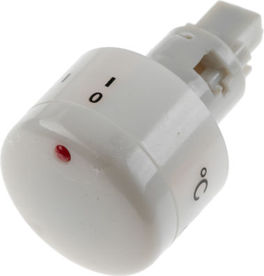 Buton Termostat Cuptor Elco Apăsat Alb