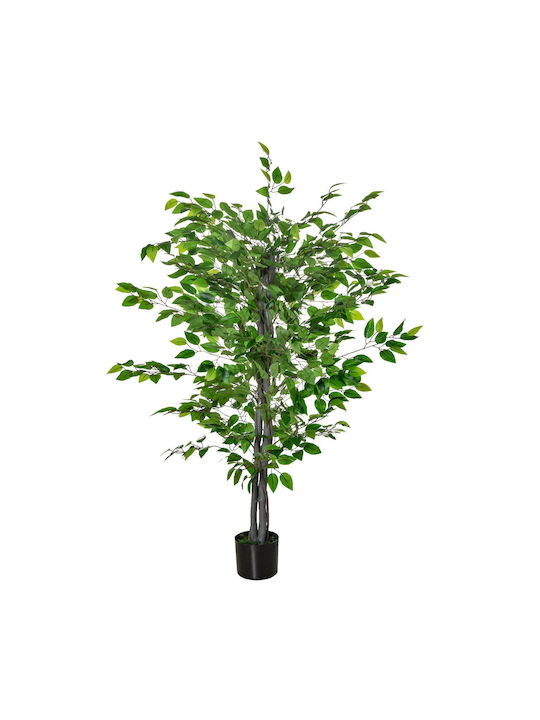 HomCom Artificial Plant in Pot Green 135cm 1pcs