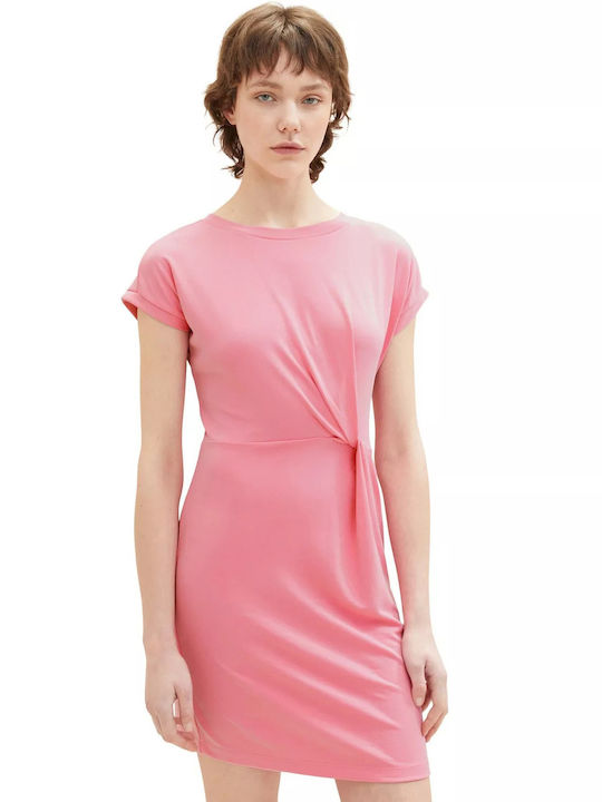Tom Tailor Καλοκαιρινό Mini Φόρεμα Ροζ