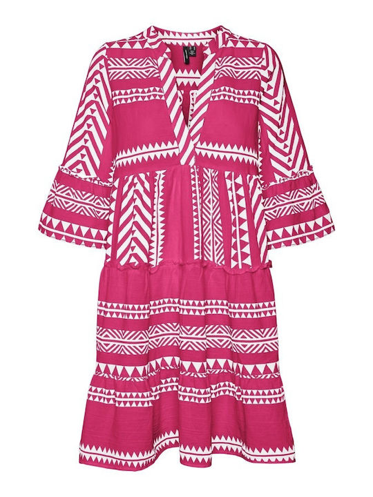 Summer Mini Dress Fuchsia