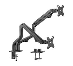 Gembird Desk Mounted Stand for 2 Monitors up to 32" with Extension Arm (MA-DA2-02)